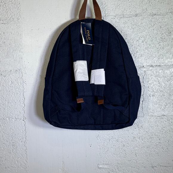 Polo Ralph Lauren Men's Polo Bear Canvas Backpack - blue $225 - Picture 6 of 11